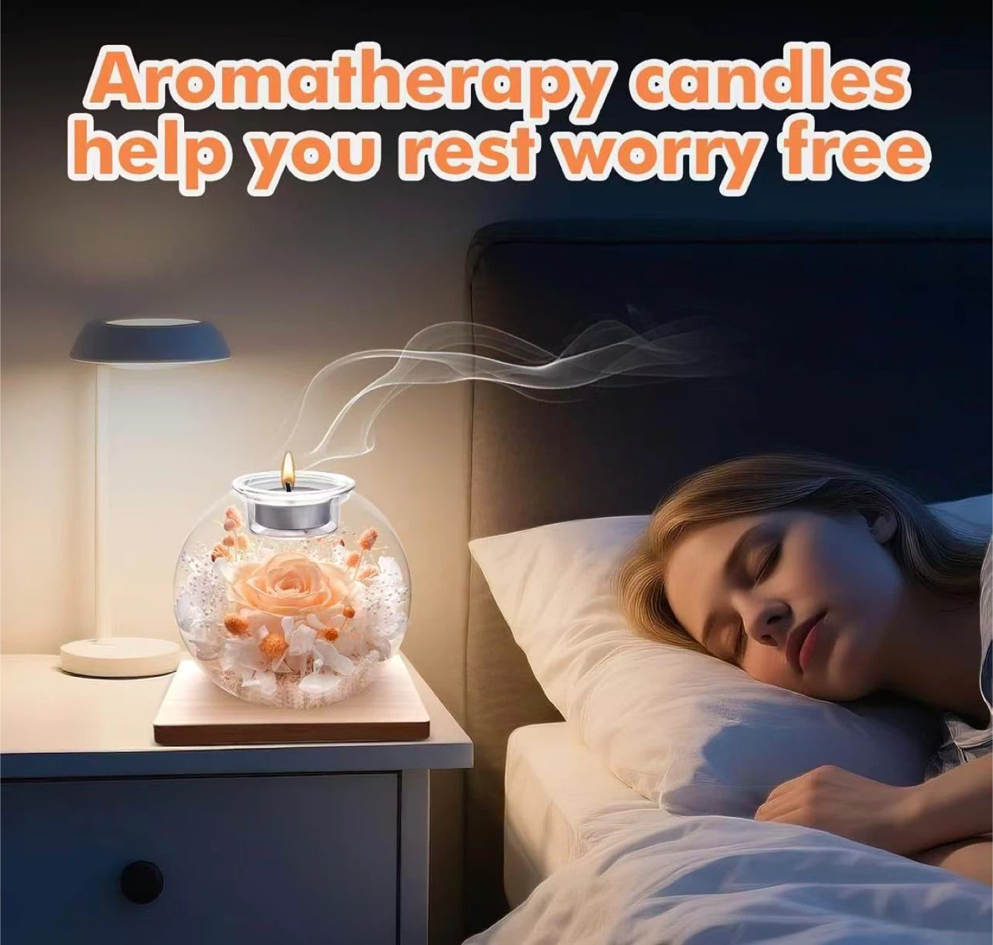 Aromatherapy Candle with Eternal Rose - photo 3