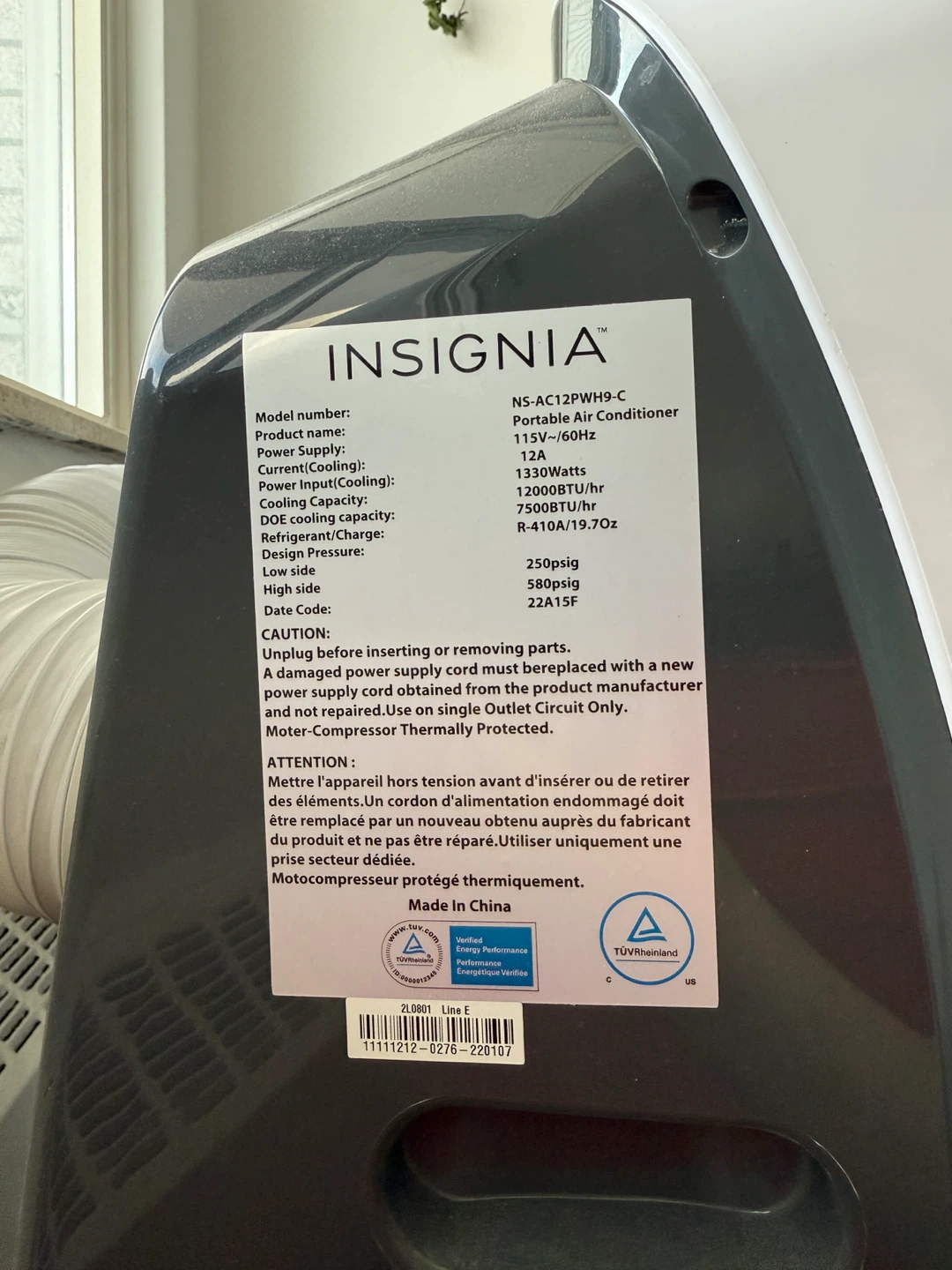 Insignia Portable Air Conditioner - White - photo 3