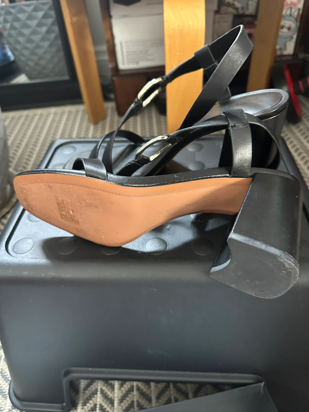 Banana Republic Slip On Block Heel Sandals - Size 10 - photo 4