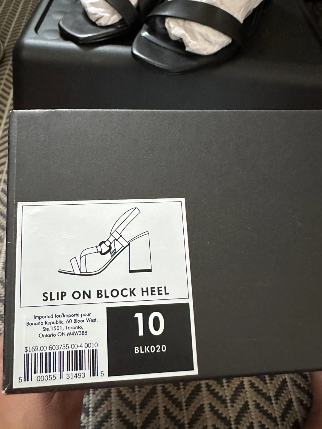 Banana Republic Slip On Block Heel Sandals - Size 10