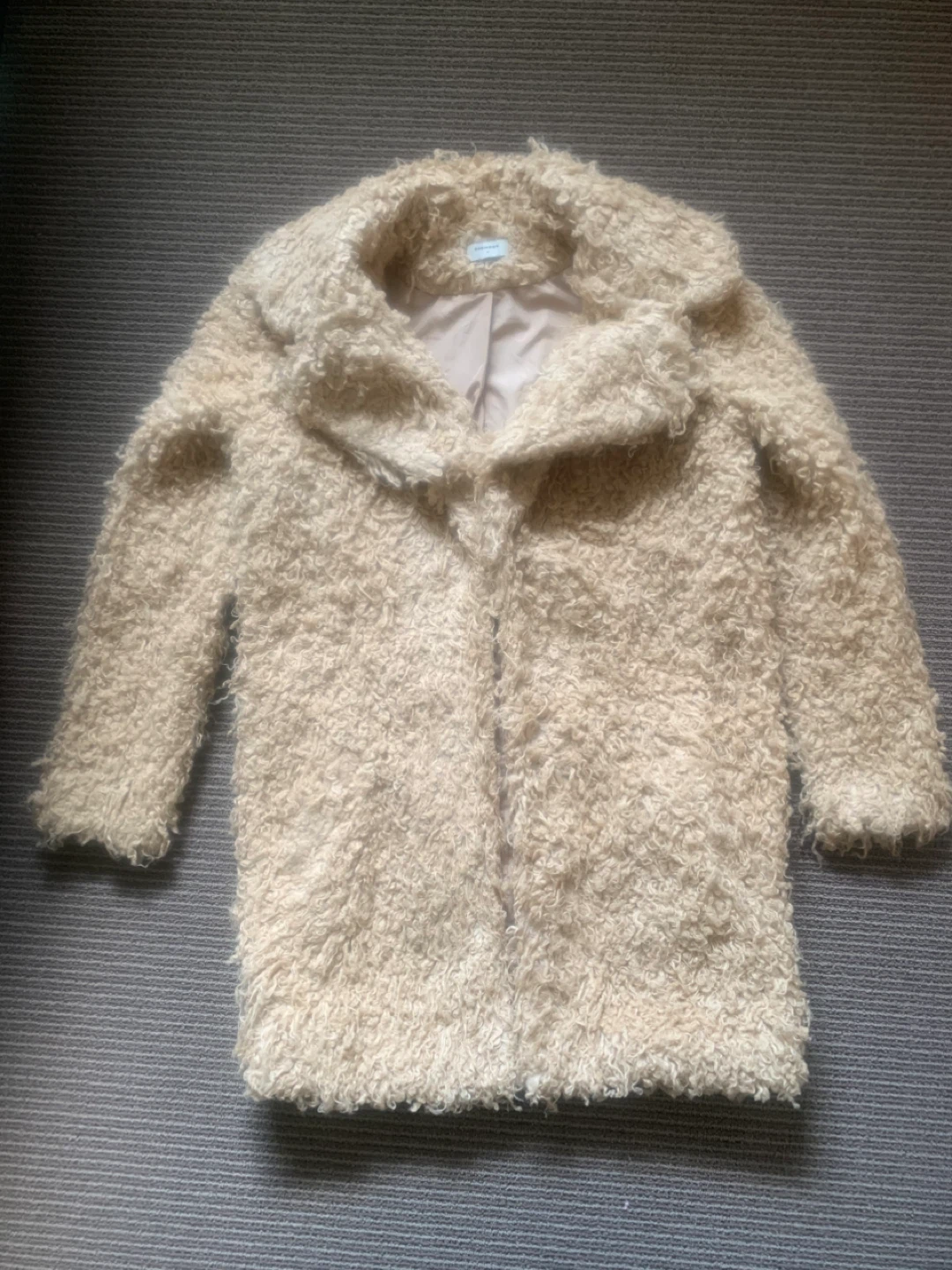 Sheinside Tan Faux Fur Coat - Size S - photo 2