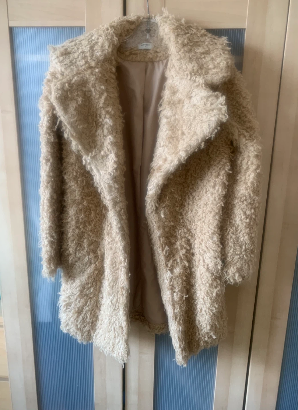Sheinside Tan Faux Fur Coat - Size S