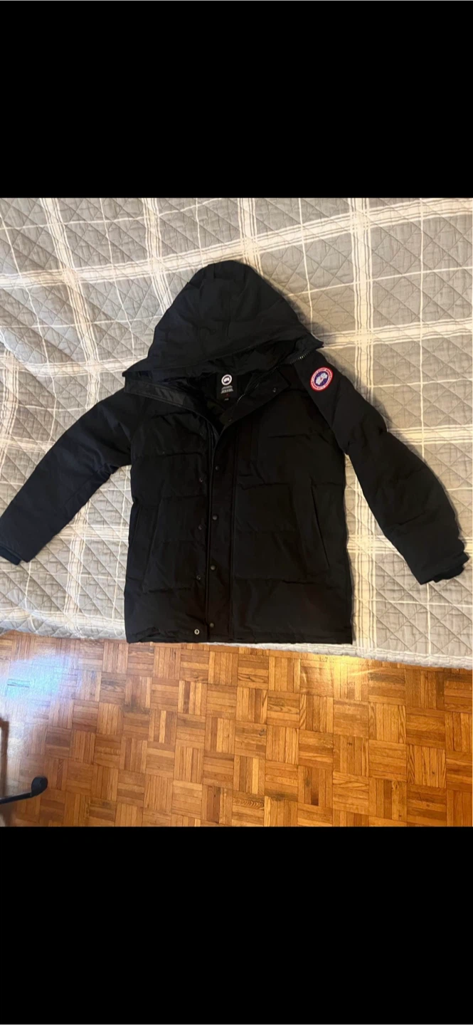 Canada Goose Black Parka, Size XL