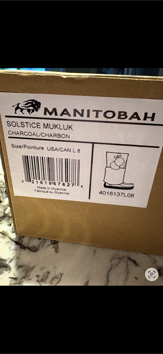 Manitobah Solstice Mukluk, Size 8, Charcoal - photo 3