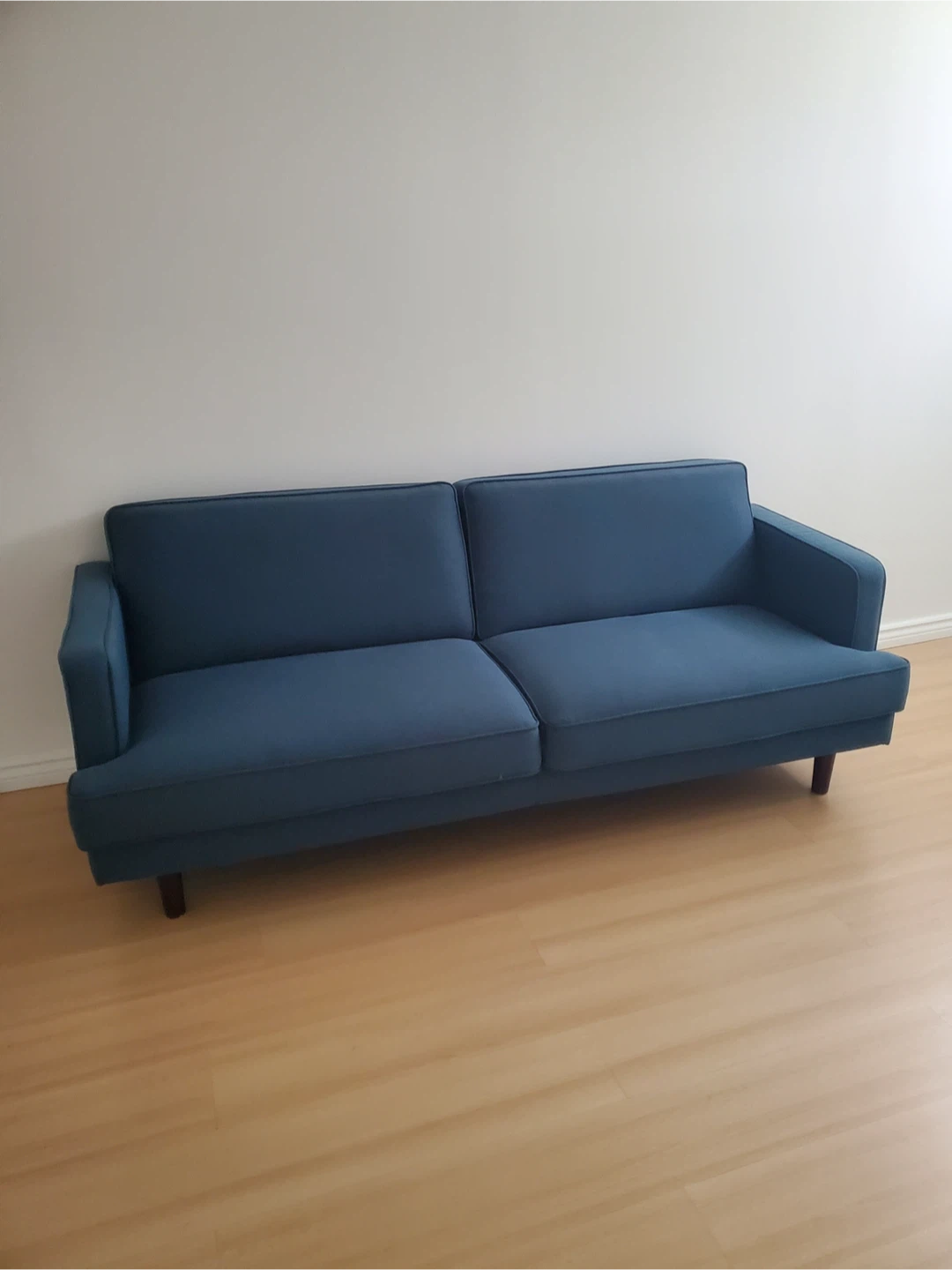 Blue Sofa loveseat couch- Great Condition! - photo 2