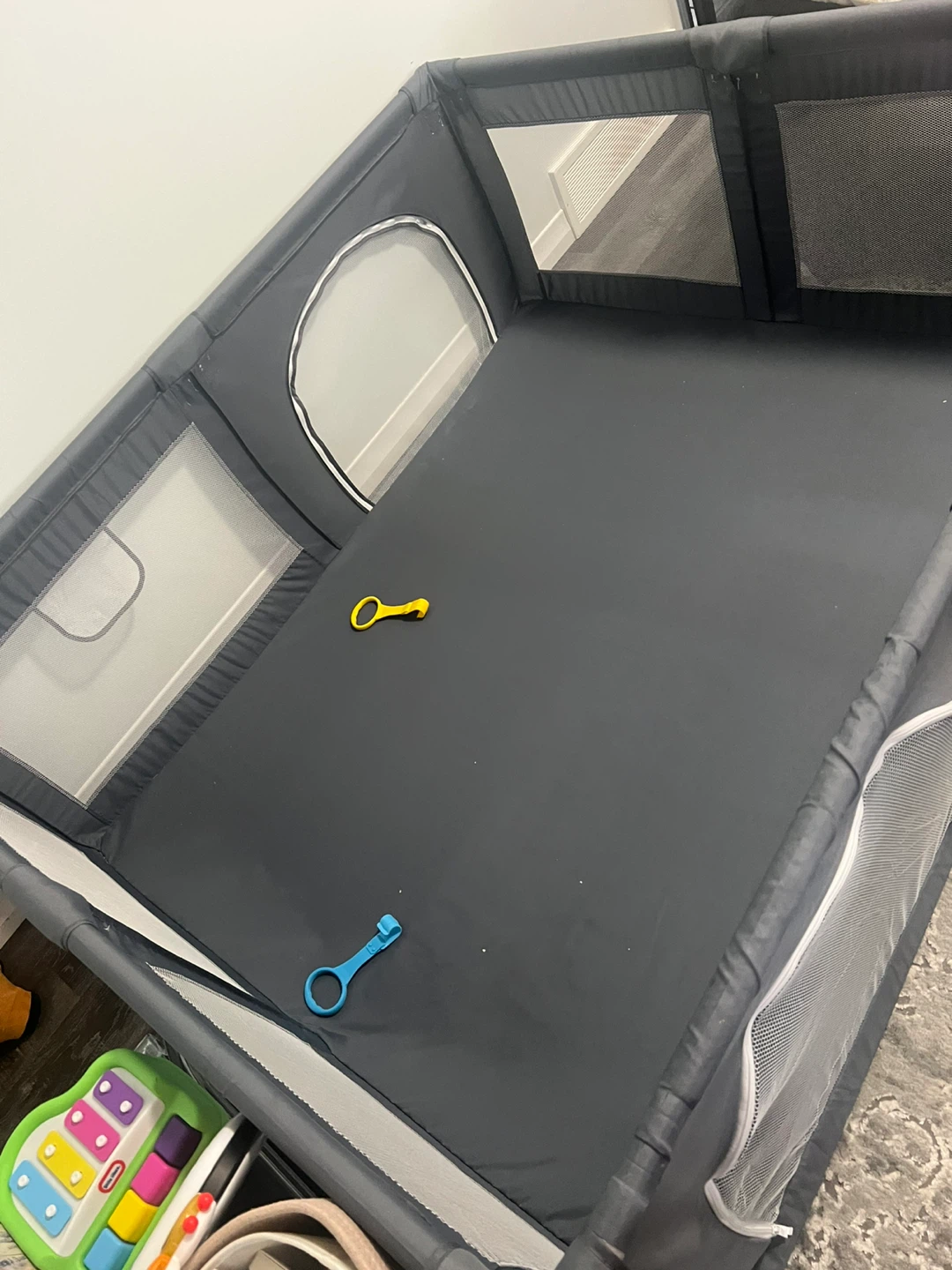 Large Grey Baby Playpen 5ft by 6ft - photo 3