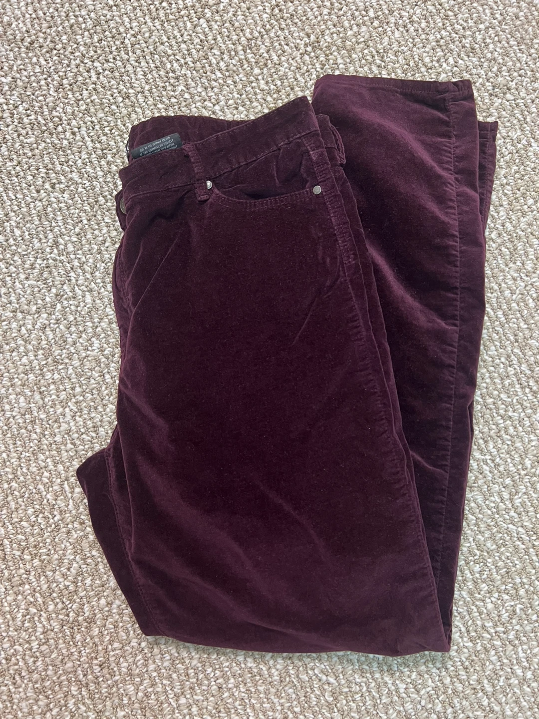 Buffalo David Bitton Burgundy Velvet Pants