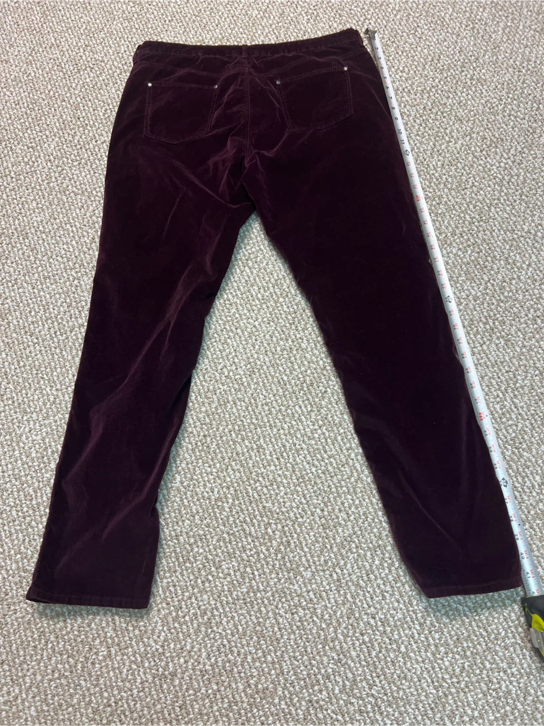 Buffalo David Bitton Burgundy Velvet Pants - photo 3