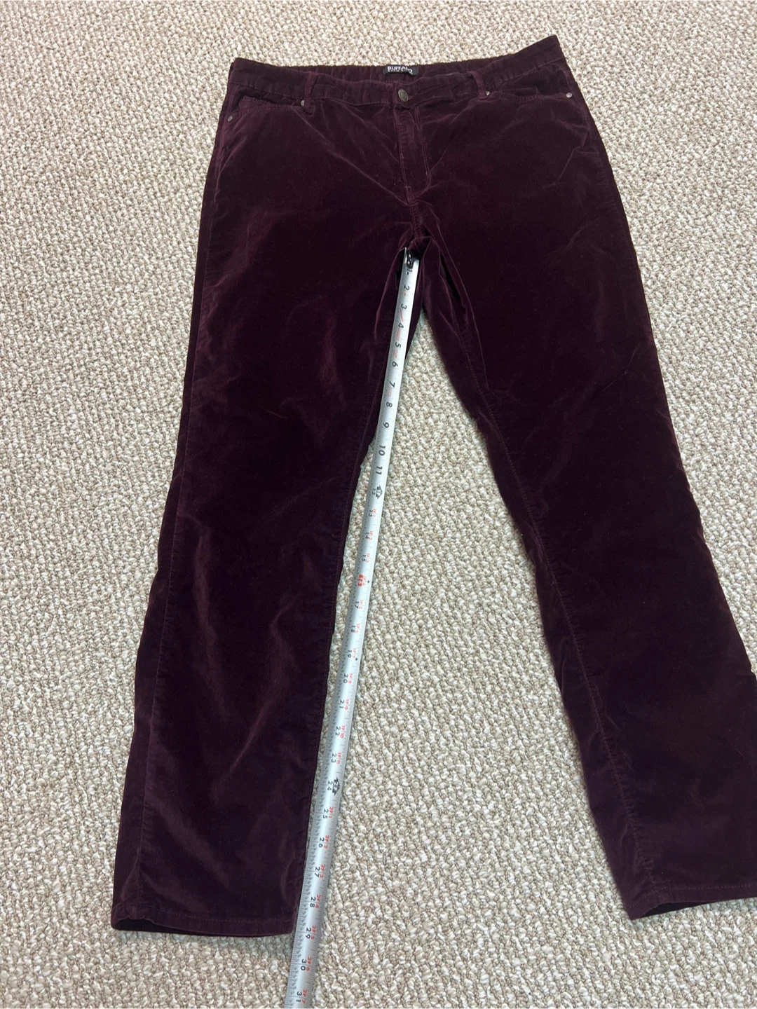 Buffalo David Bitton Burgundy Velvet Pants - photo 2