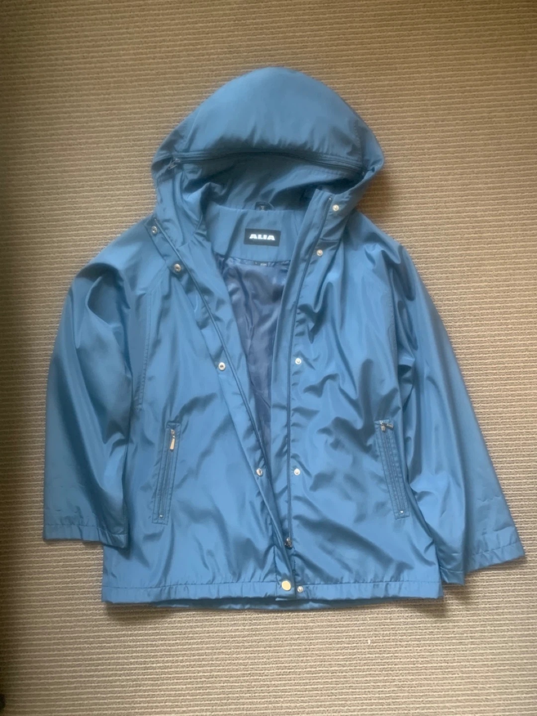 ALIA Blue Hooded Spring/Fall Jacket - Size L - photo 3