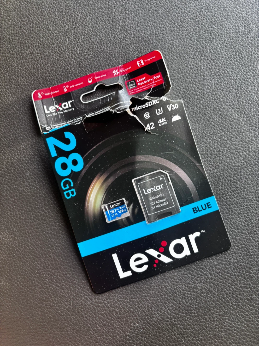 Lexar 128GB Blue Micro SD Card - New!