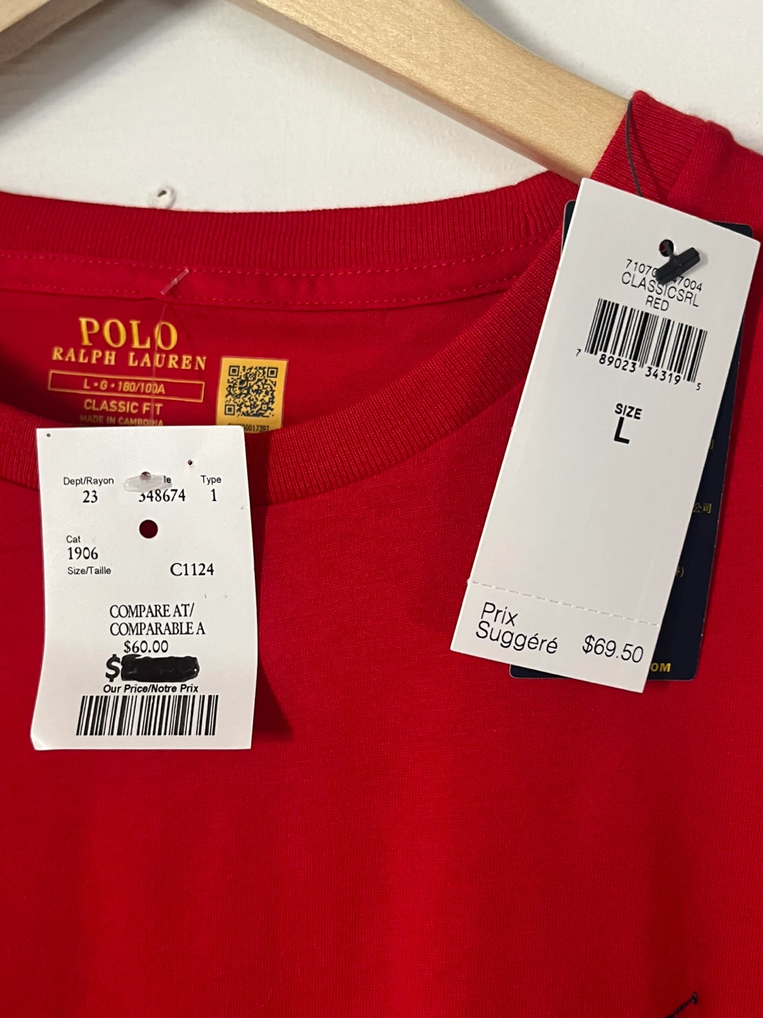 Polo Ralph Lauren Classic Fit Tee - Size L - photo 3