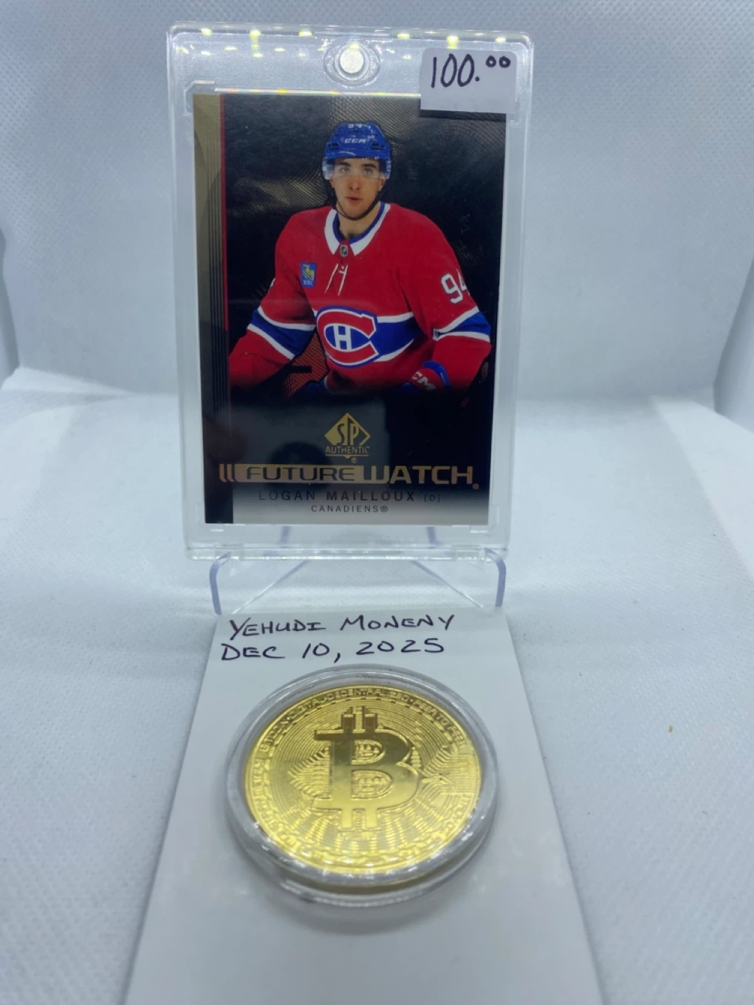 Logan Mailloux Future Watch SP Authentic Card
