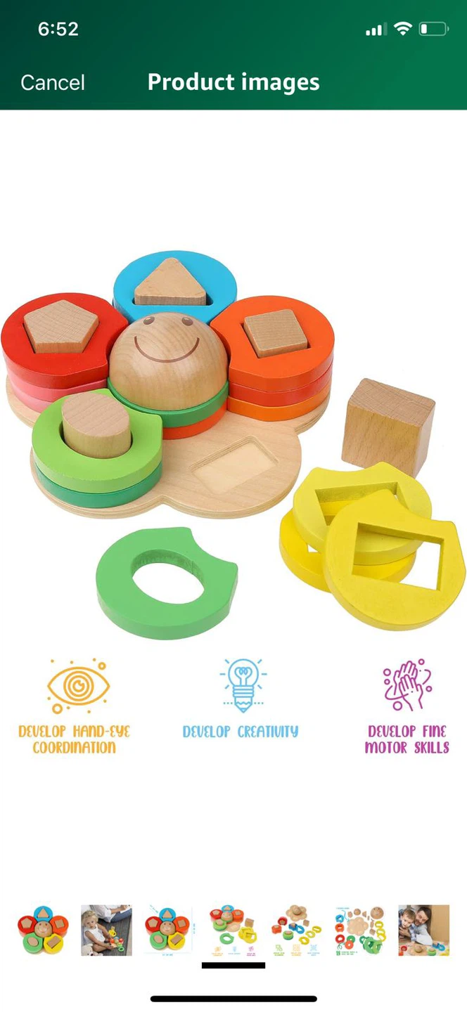 New-Boxiki Kids Shape Sorter Stacking Toy - New - photo 2