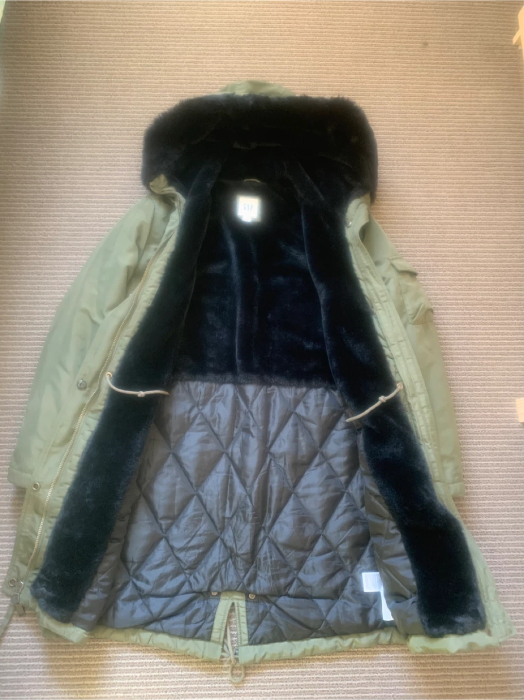 GAP Women’s Olive Green Winter Parka - Size S - photo 5