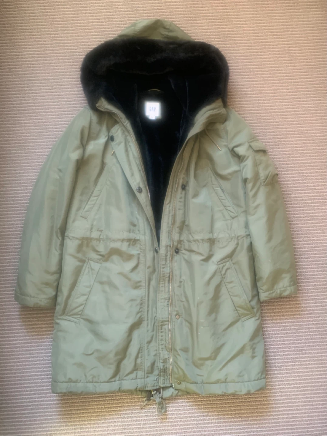 GAP Women’s Olive Green Winter Parka - Size S - photo 3