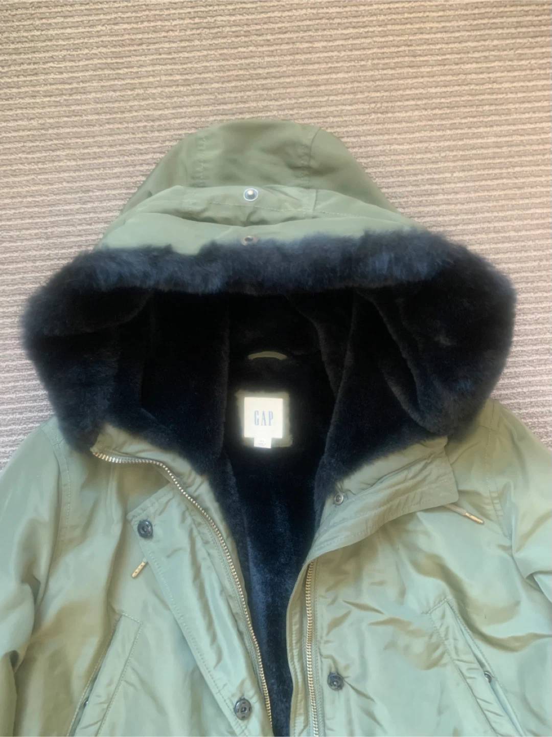 GAP Women’s Olive Green Winter Parka - Size S - photo 4