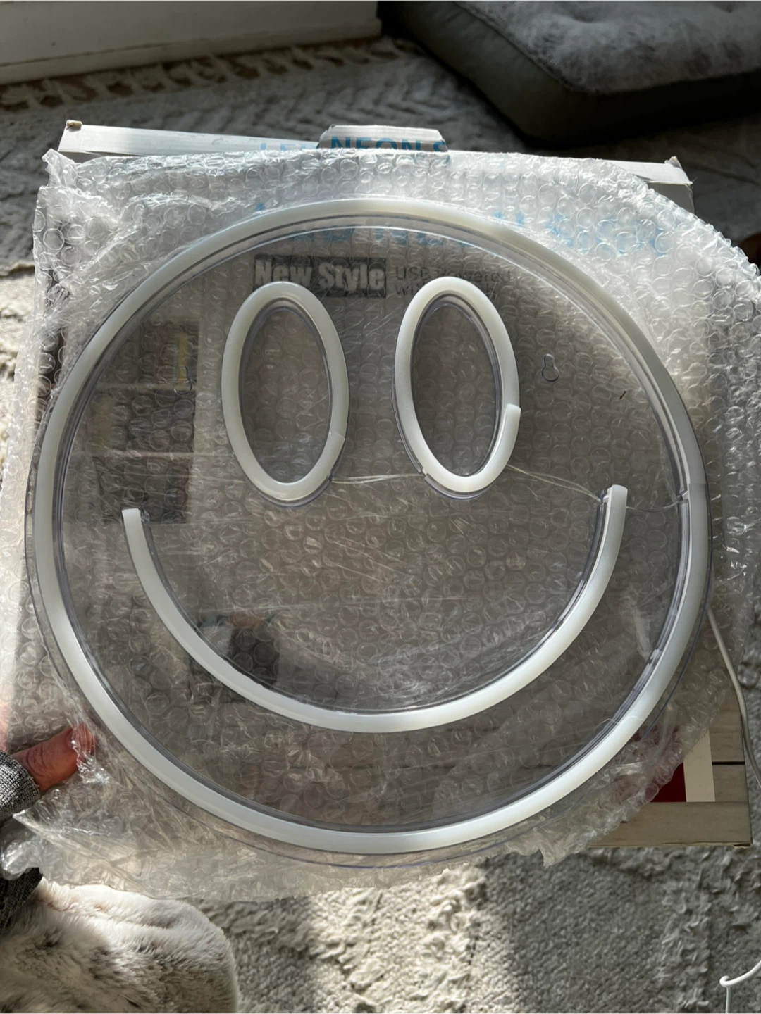 New Style USB Neon Smiley Face Sign - photo 2