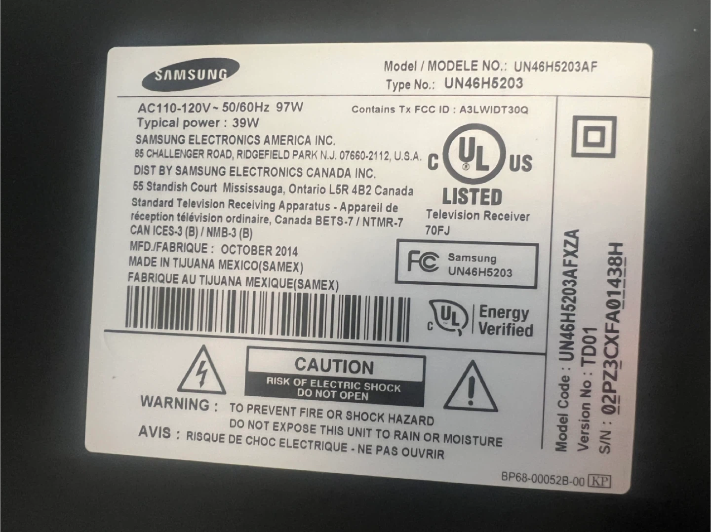 Samsung TV - 46 Inch QLED - photo 3