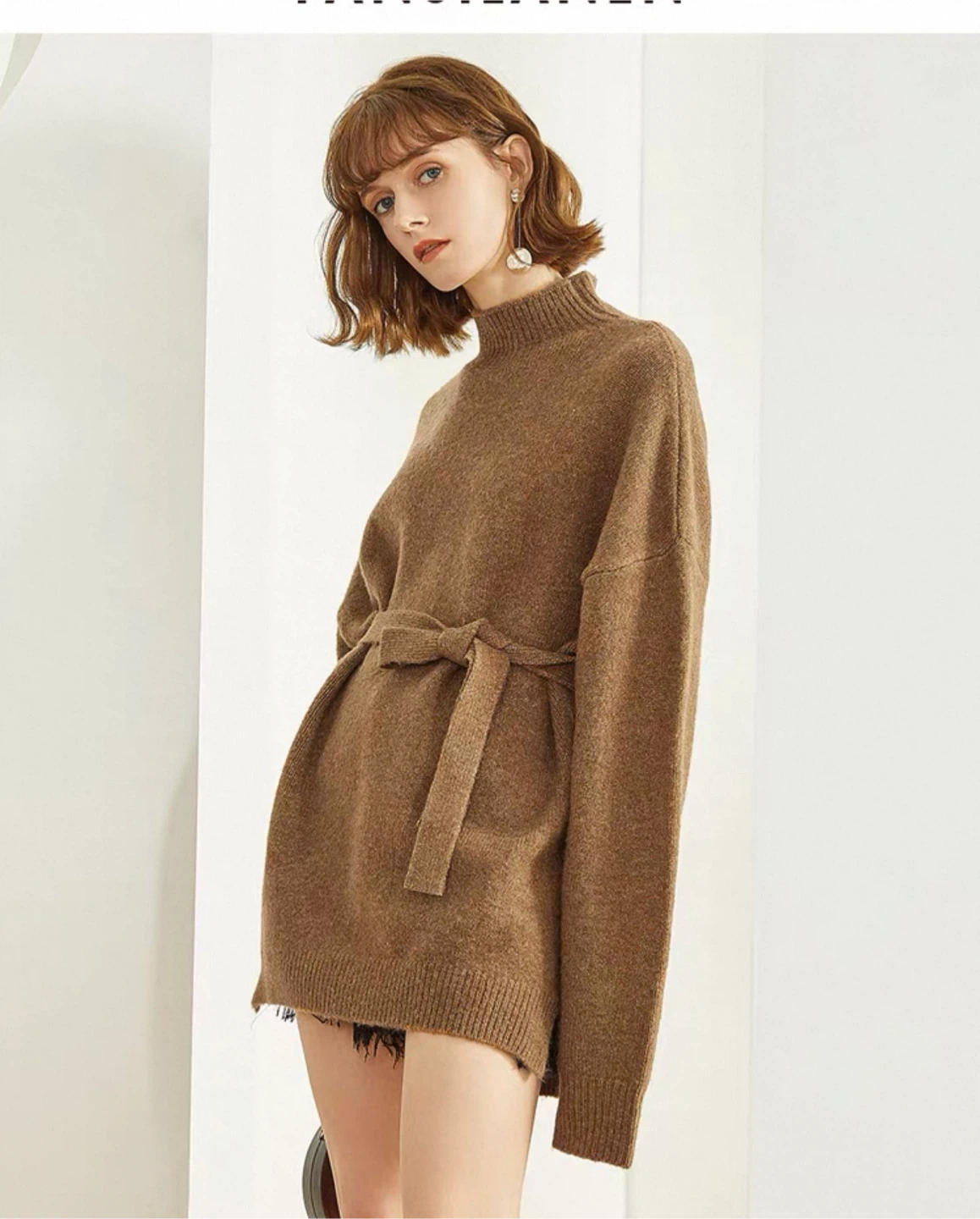 Brown Sweater Dress - photo 2