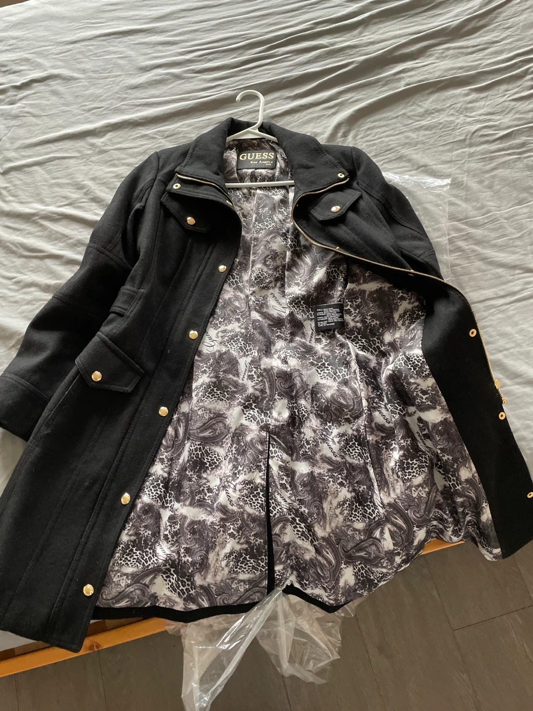 Guess Black Wool Blend Coat - photo 3