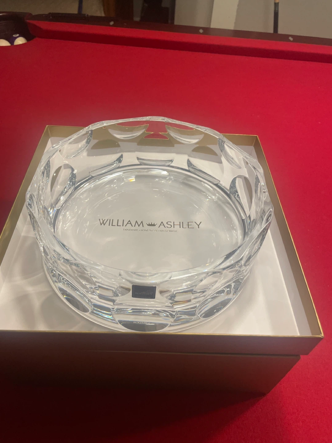 Rogaška Handmade Crystal Bowl William Ashley
