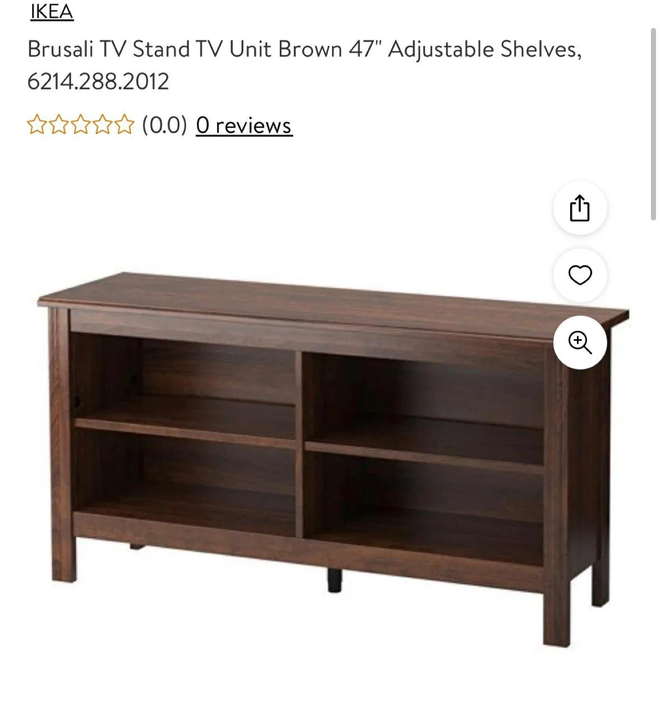 IKEA Brusali Brown TV Stand - 47" - photo 3