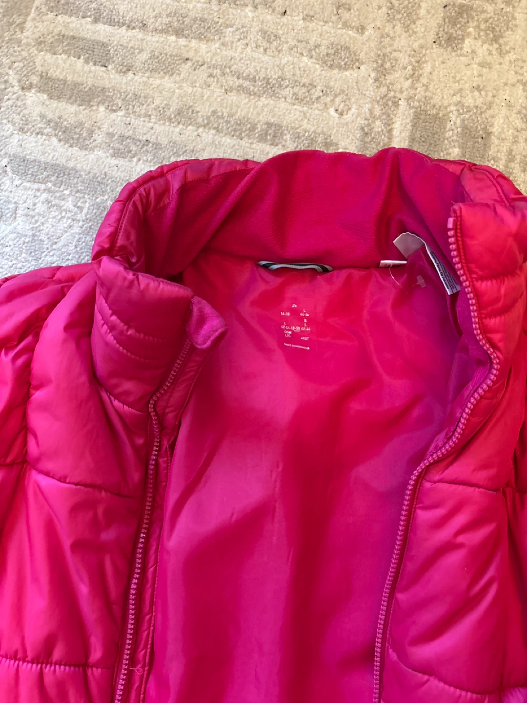 Adidas Pink Puffer Jacket