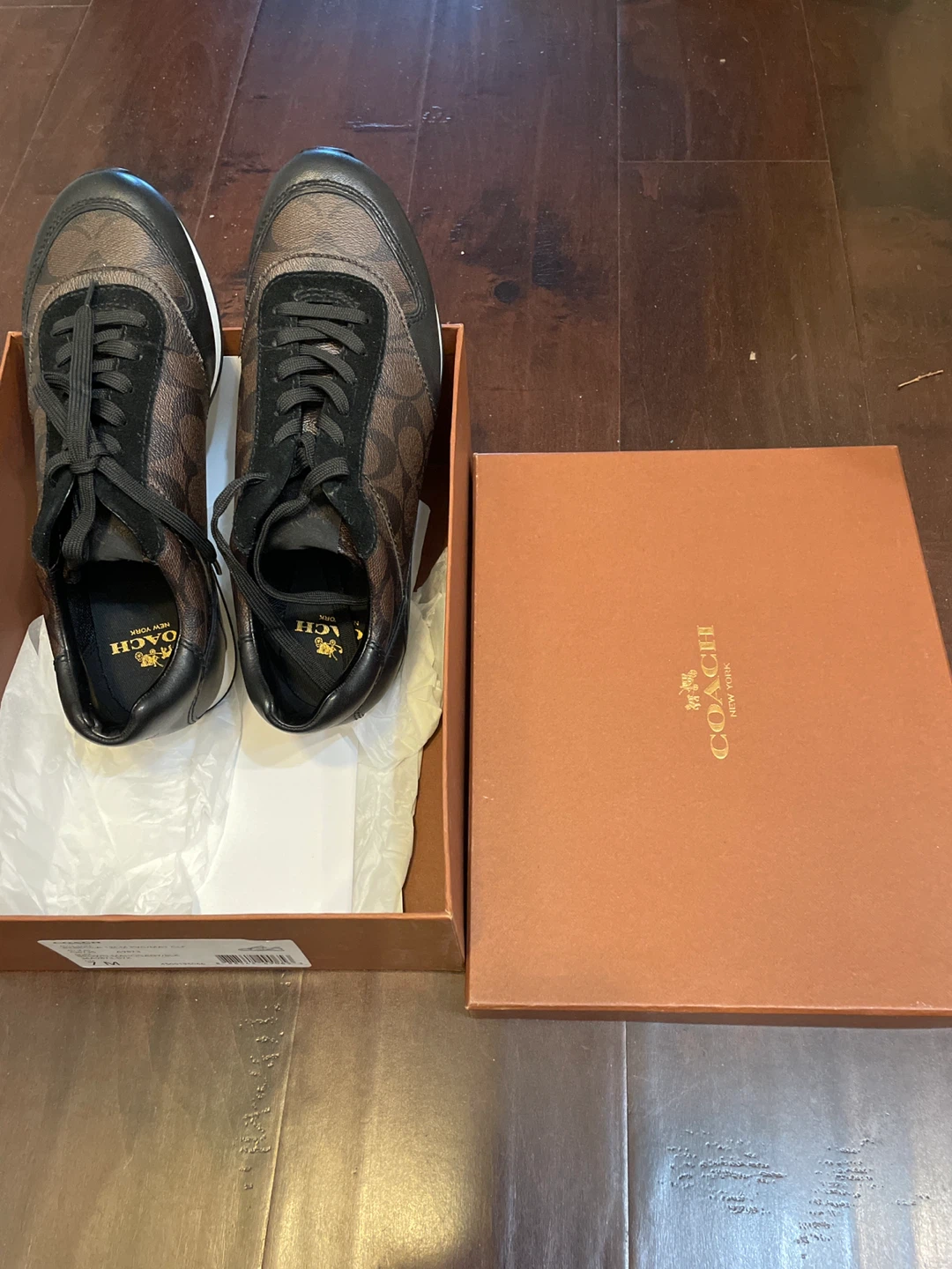 Coach Rebecca Brown/Mahogany Sneakers - Size 7 - photo 3
