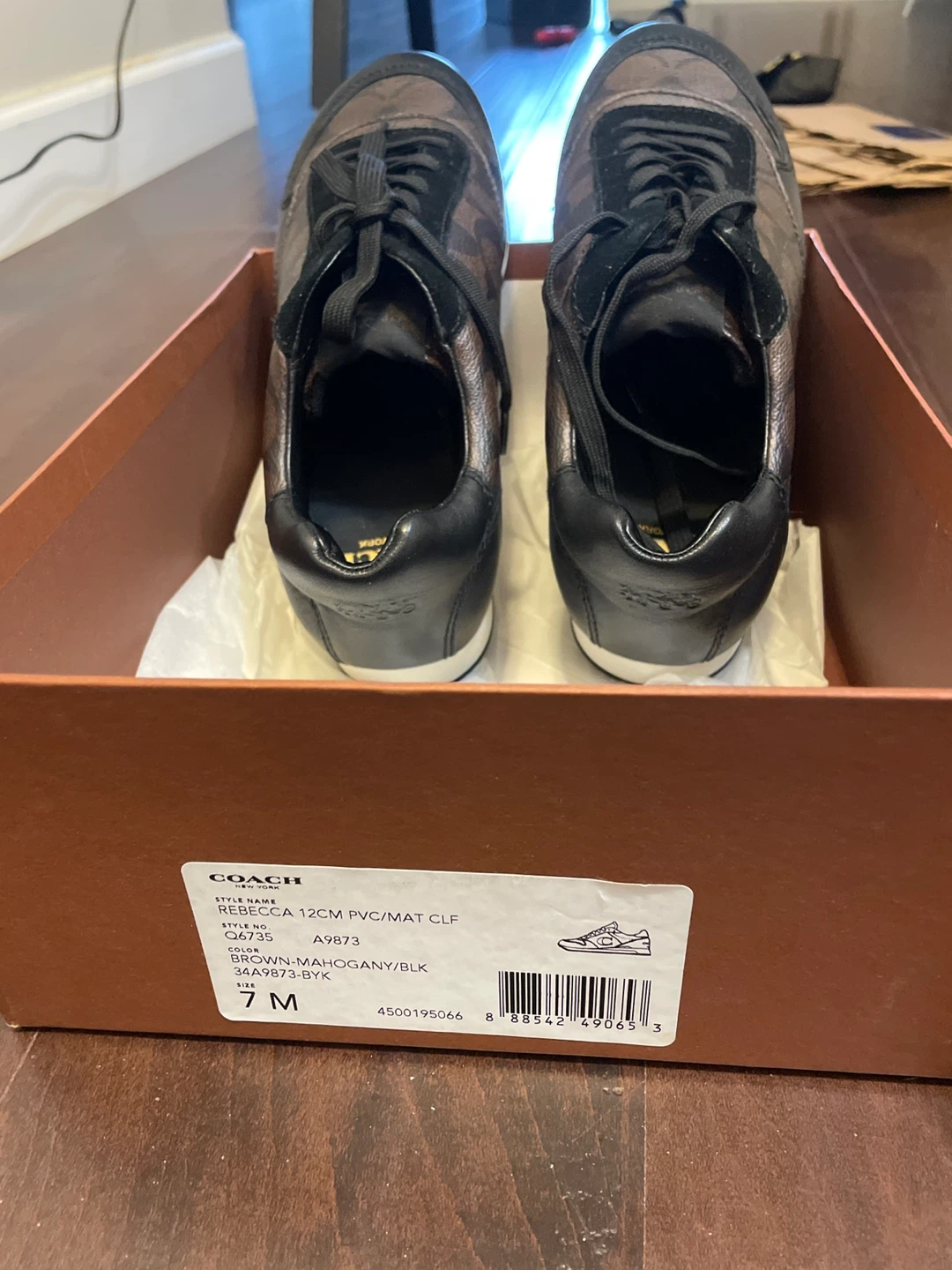 Coach Rebecca Brown/Mahogany Sneakers - Size 7 - photo 2