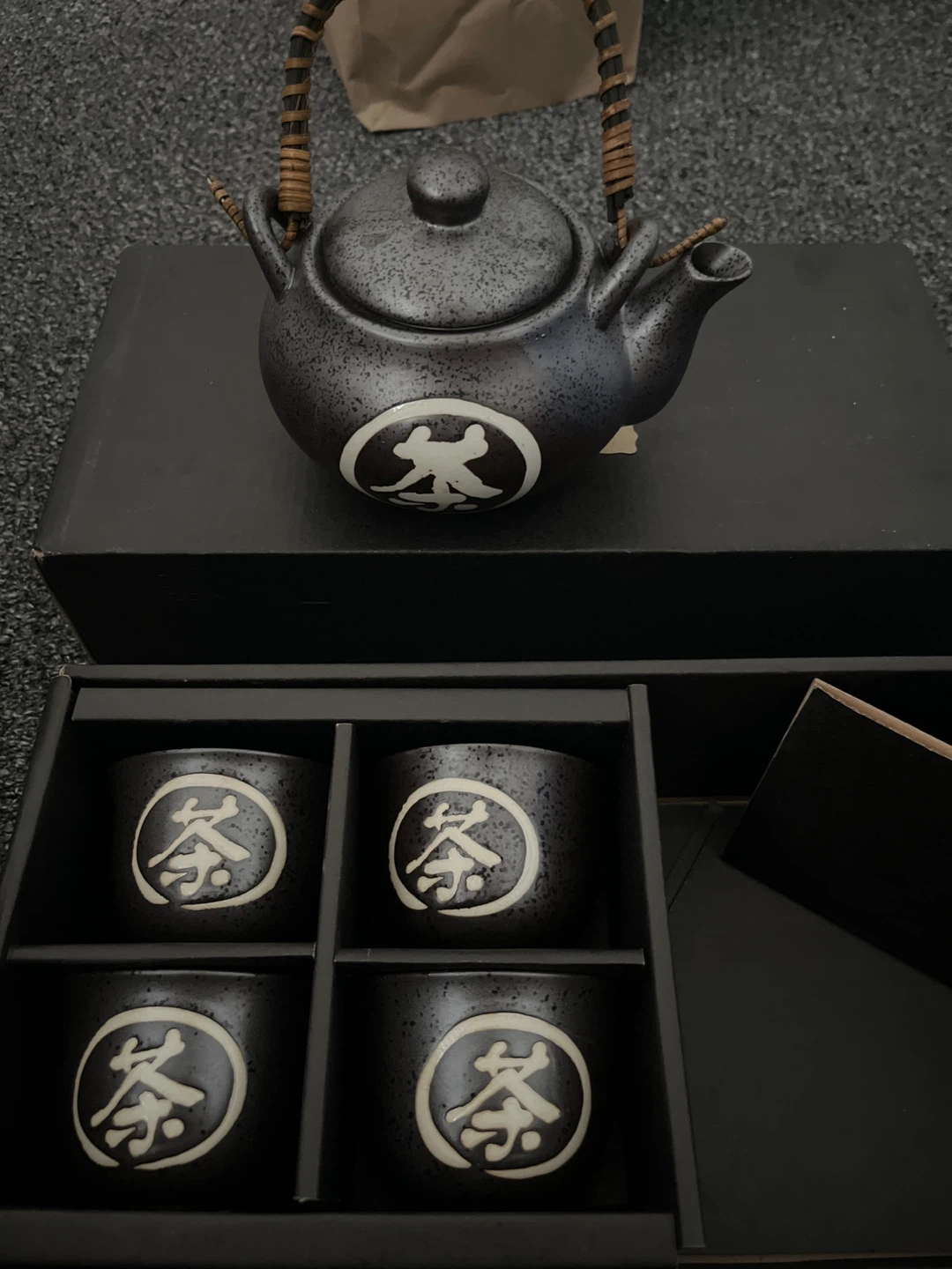Japanese Tea Set with Teapot and Cups - photo 2