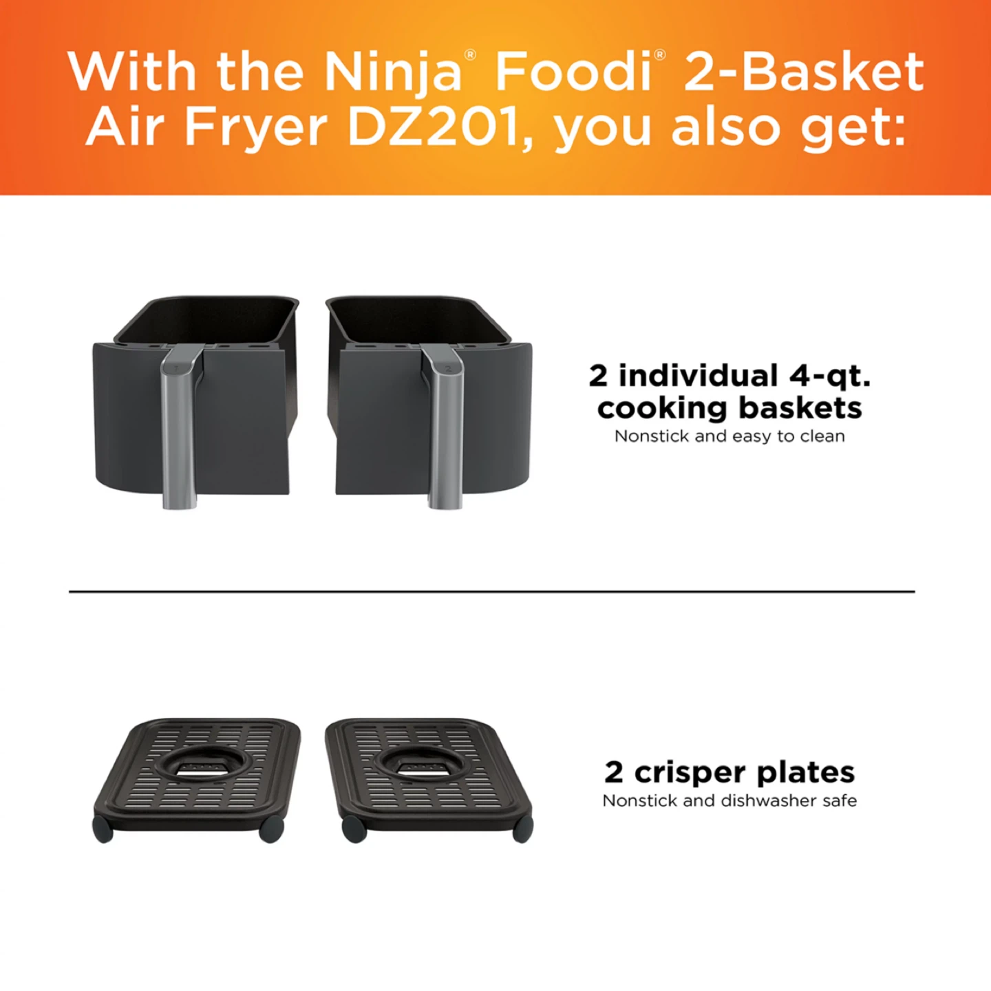 Ninja Foodi 2-Basket Air Fryer - photo 5