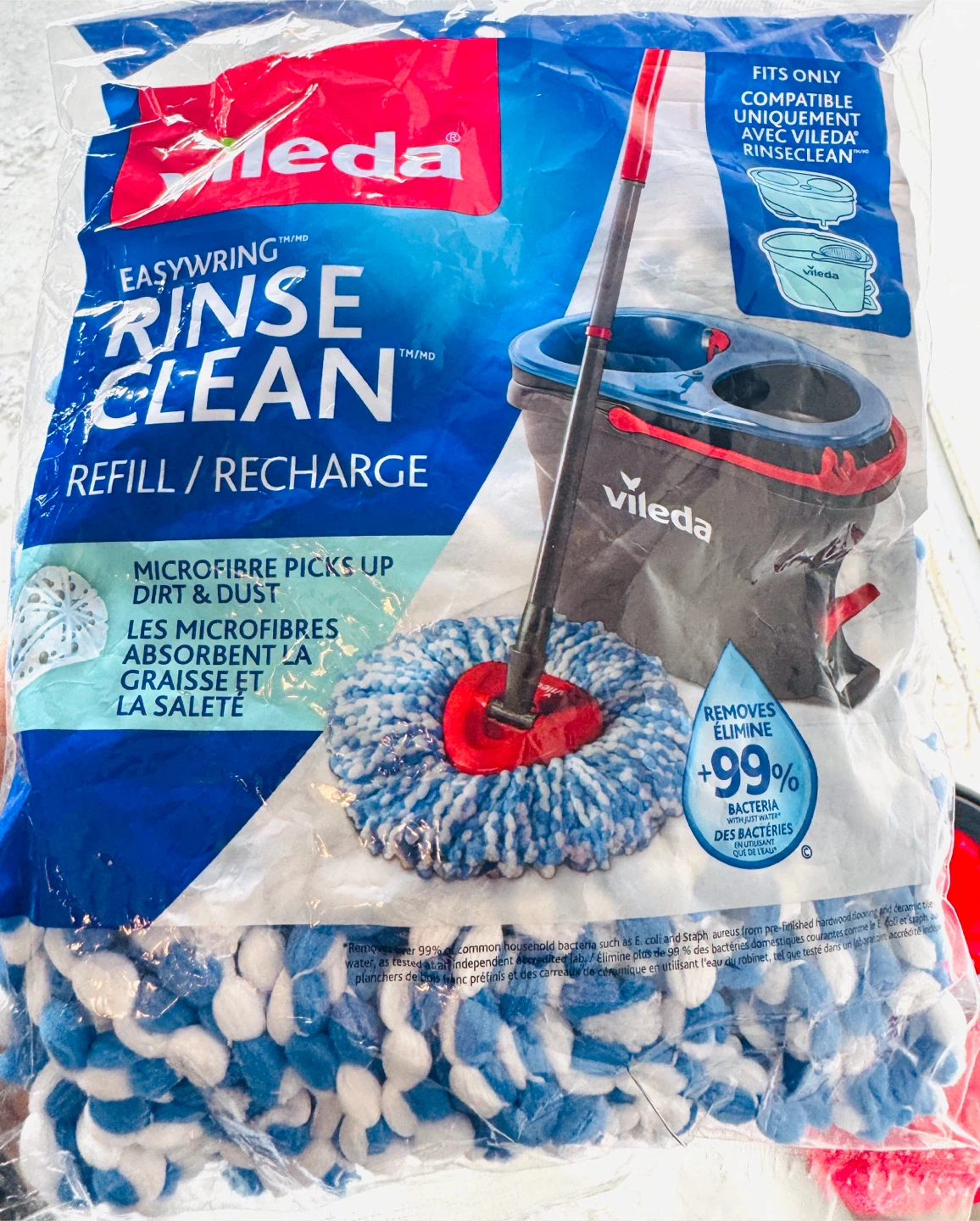 Vileda Mop Bucket (used) with brand new Mop refill - photo 4