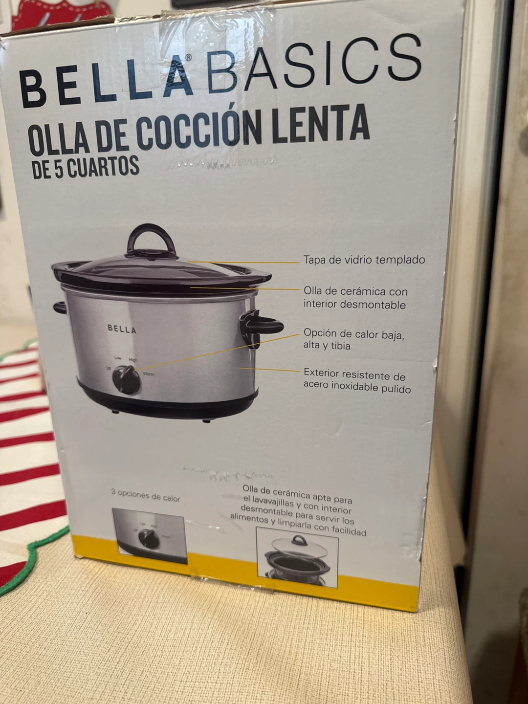 Bella Basics 5QT Slow Cooker - New in Box! - photo 2