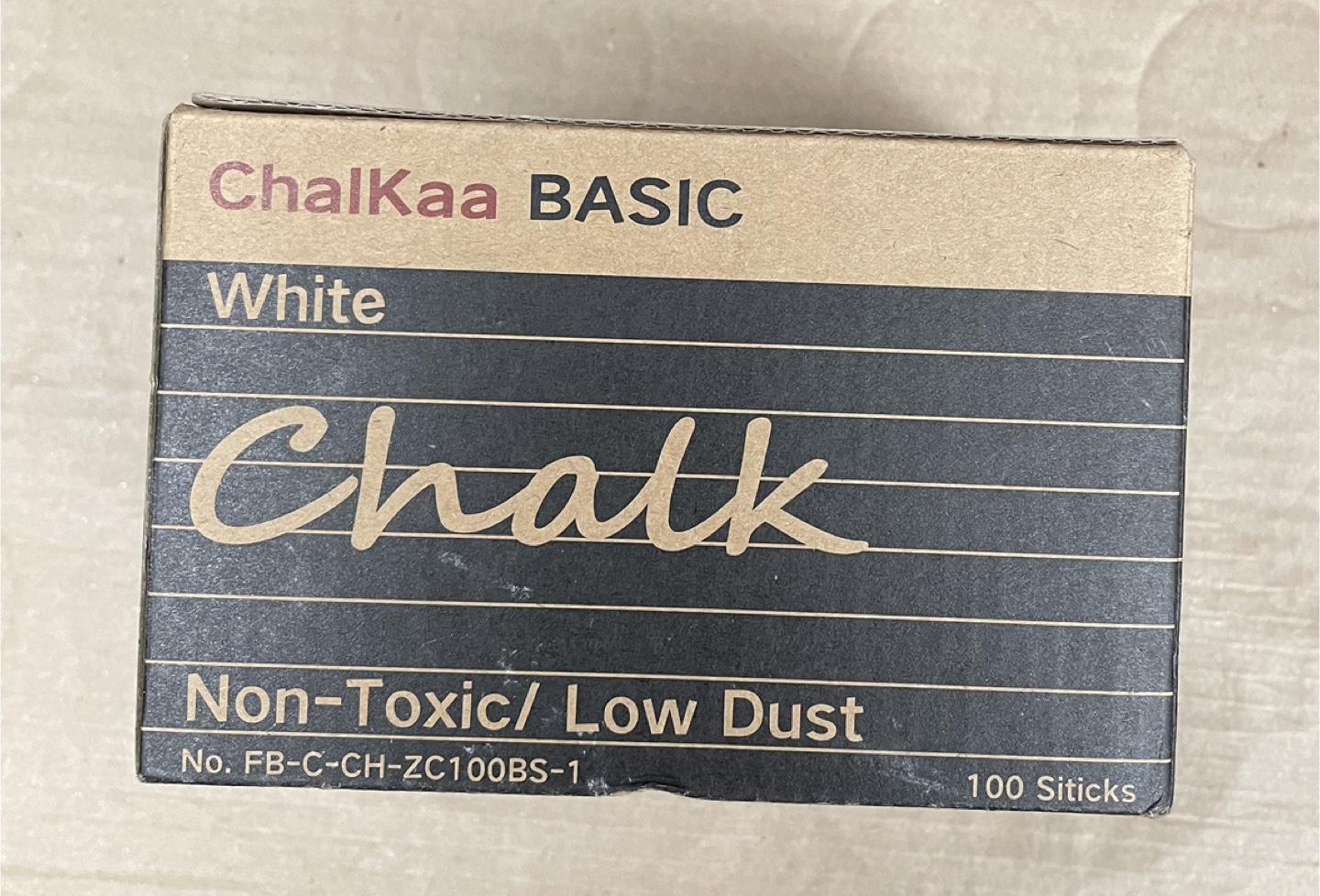 Chalkaa Basic White Chalk - 100 Sticks