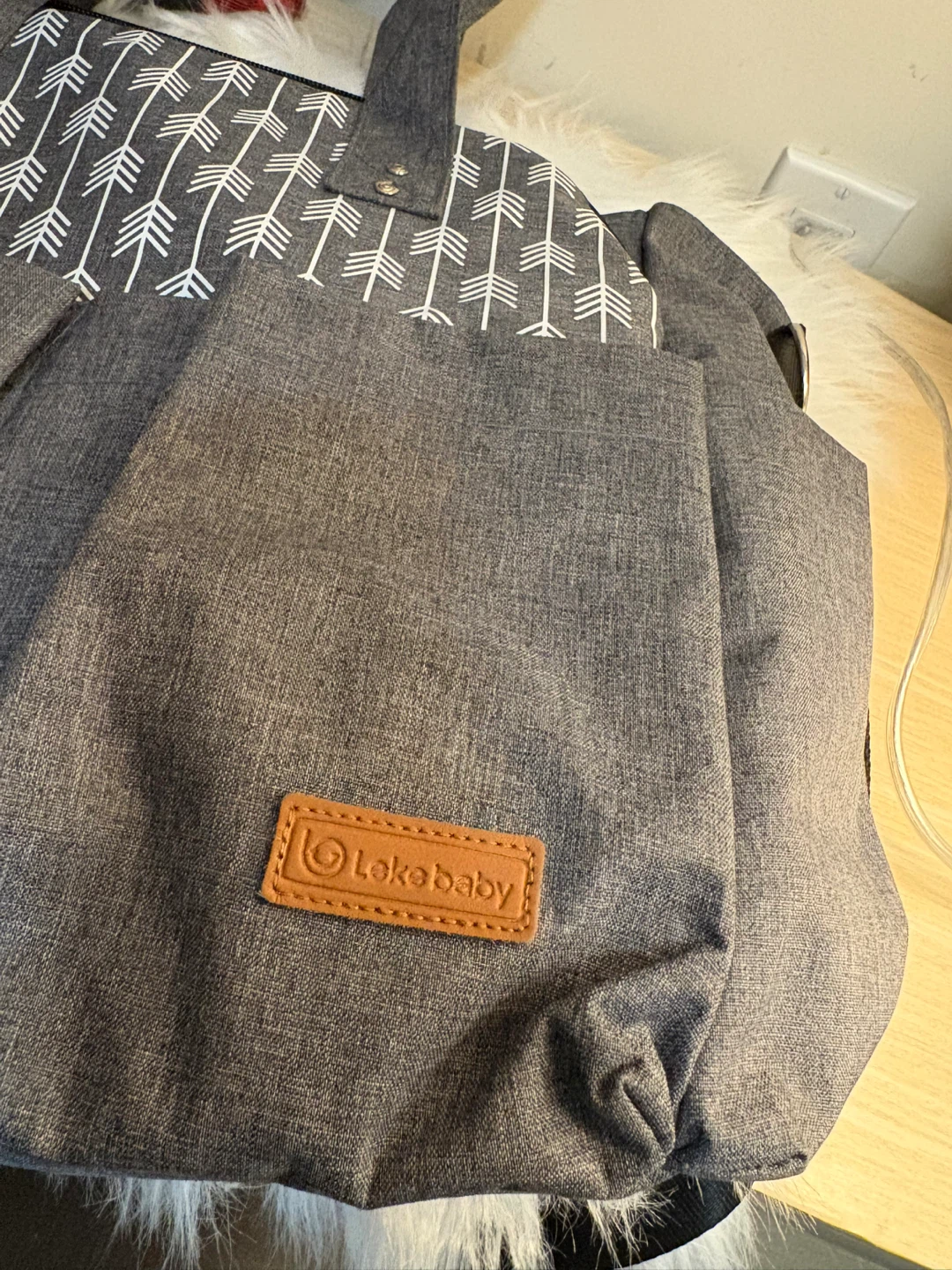 Leke Baby Diaper Bag - Grey - photo 4