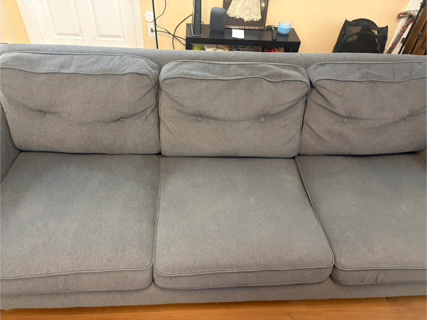 IKEA Grey Three-Seat Sofa
