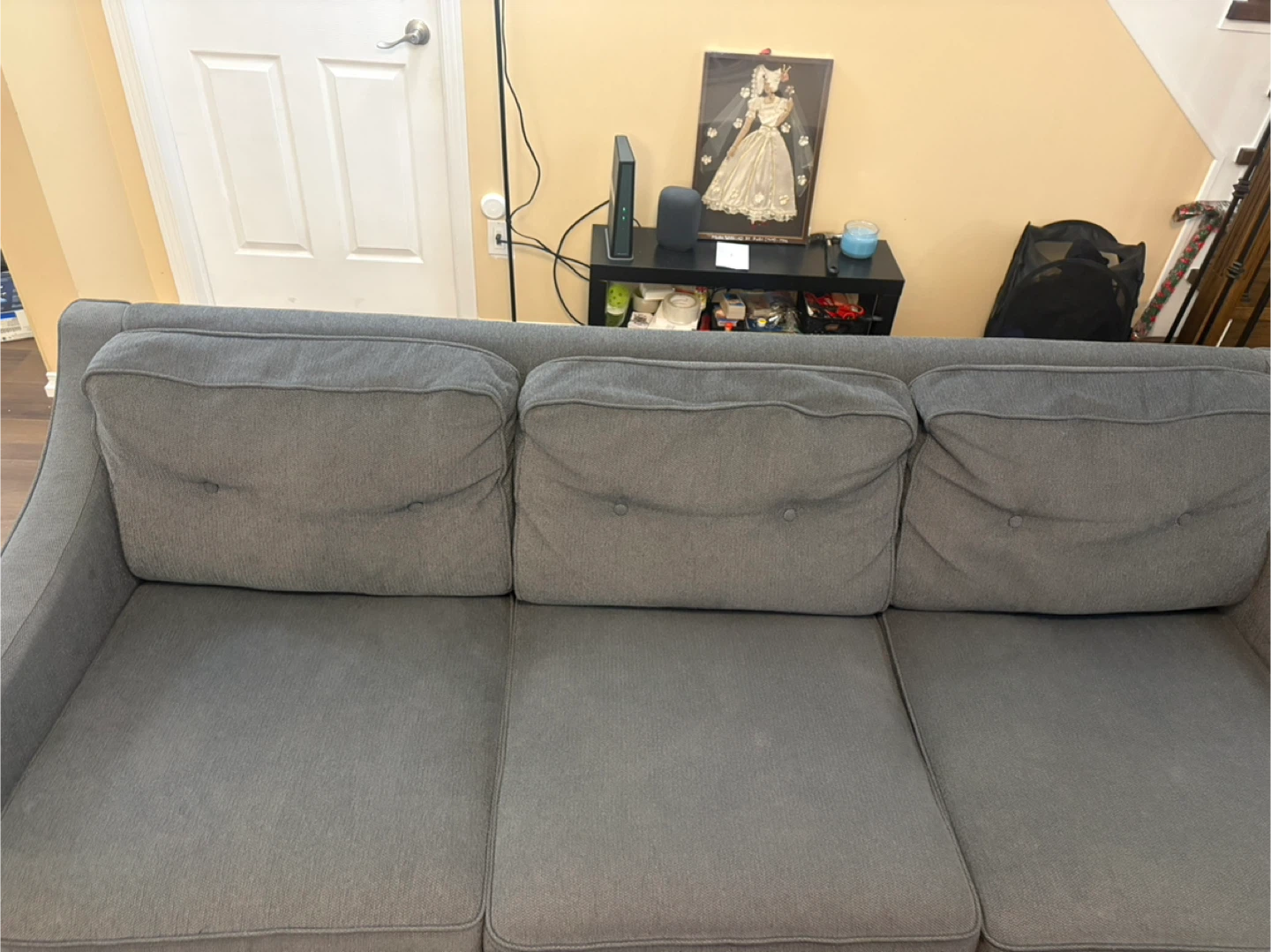 IKEA Grey Three-Seat Sofa - photo 2