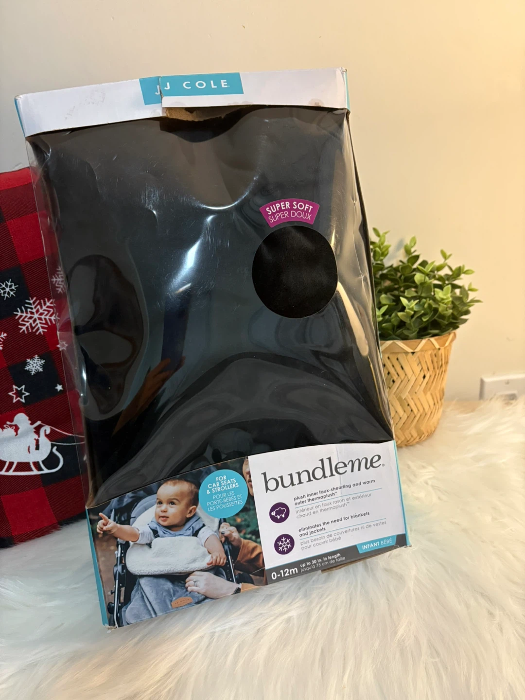 JJ Cole Bundleme Infant Car Seat Cover - Black