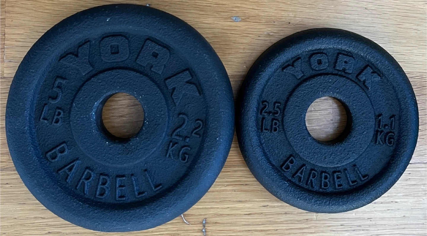 70LB York Barbell Cast Iron Adjustable Dumbbell Set - photo 4