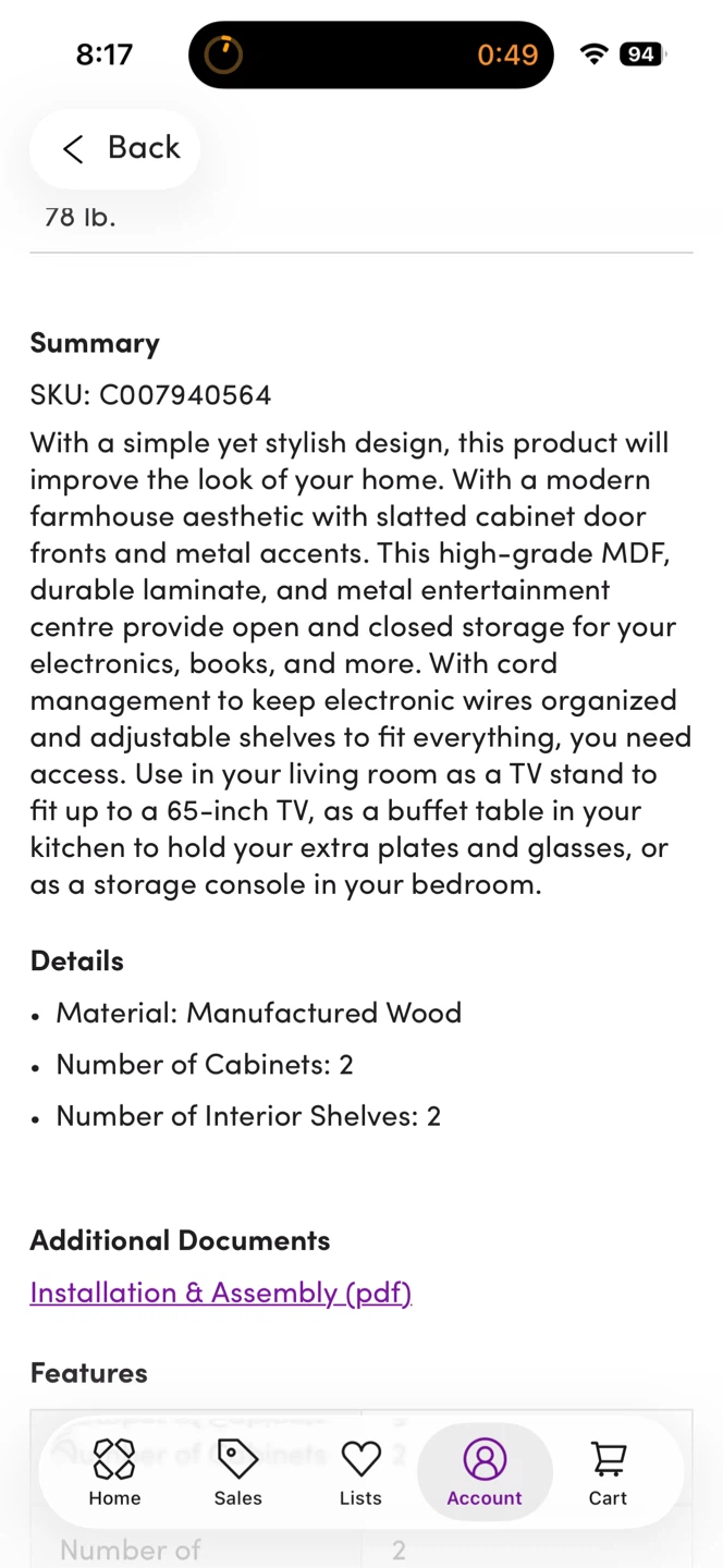 Oropeza TV Stand (Wayfair) - photo 3