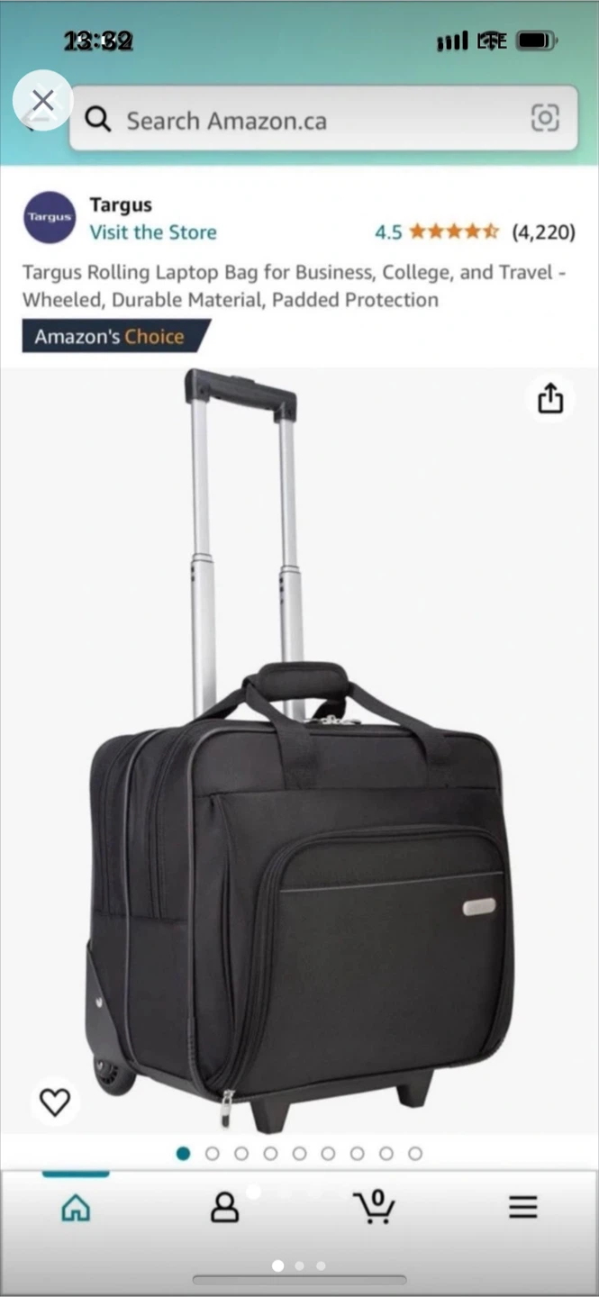 Targus Rolling Laptop Bag - Business, College, Travel