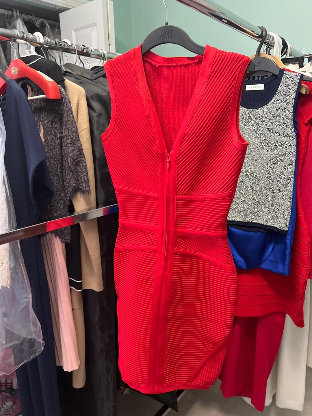 2 Red Bandage Dresses and 1 jumpsuit - photo 2