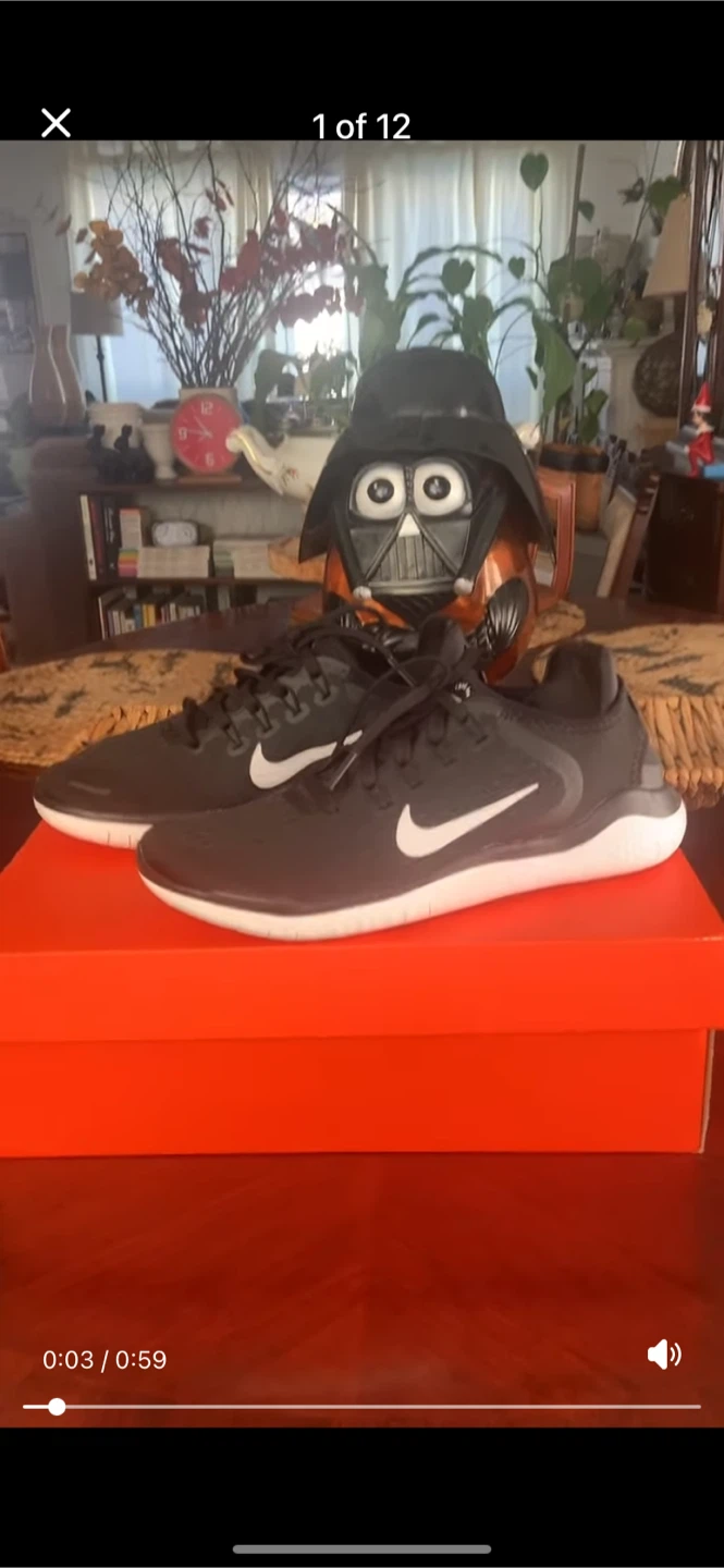 Nike Free RN 2018 Black/White Size 7