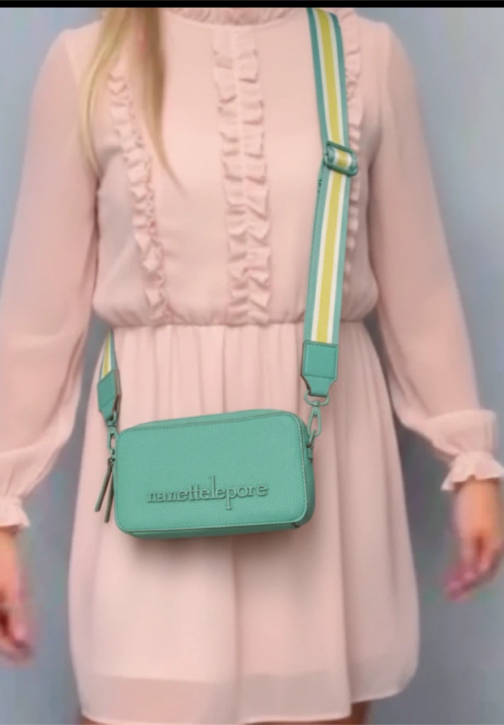 Nanette Lepore Vegan Leather Crossbody Bag