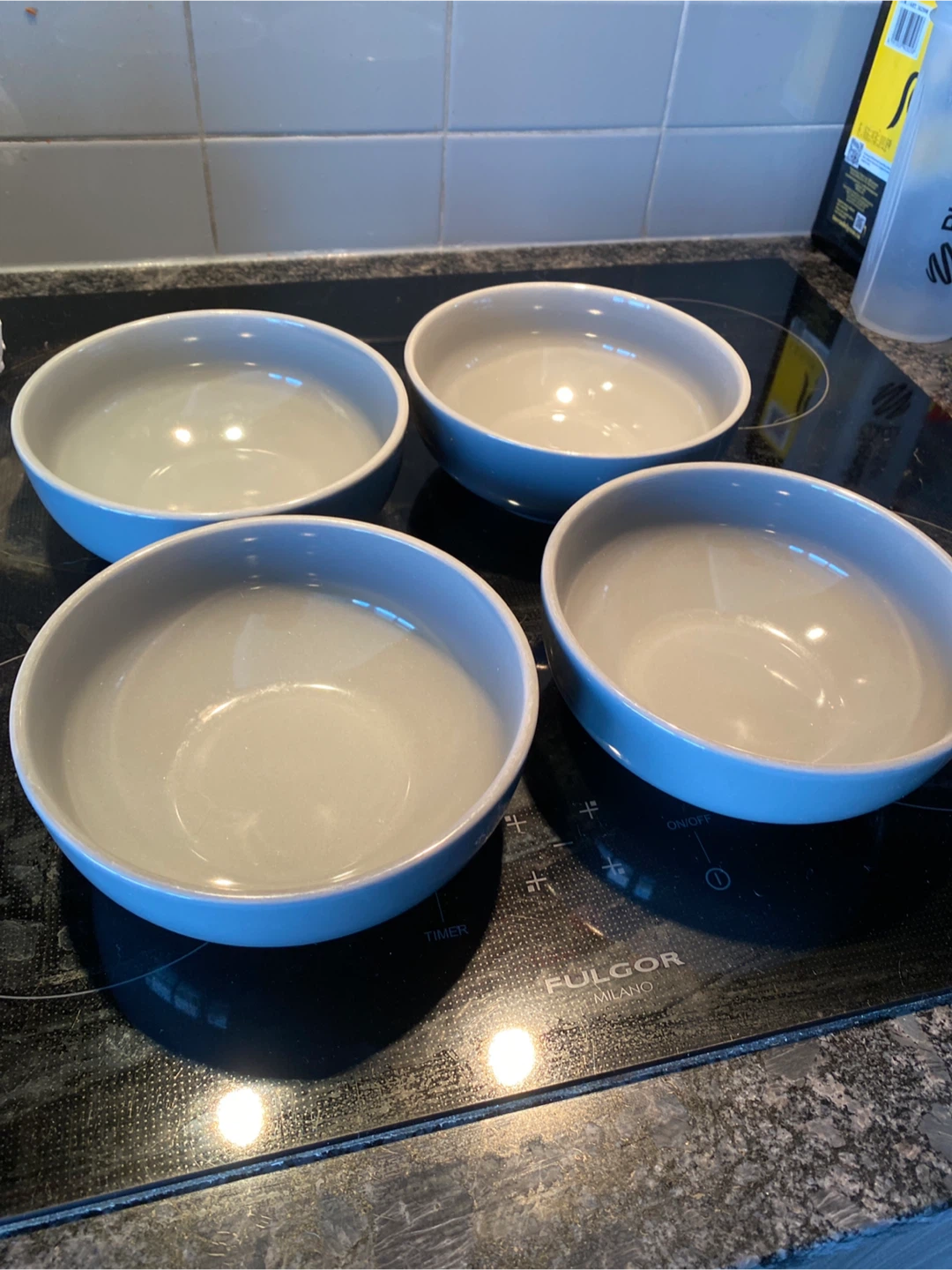 Set of 4 Gray Bowls