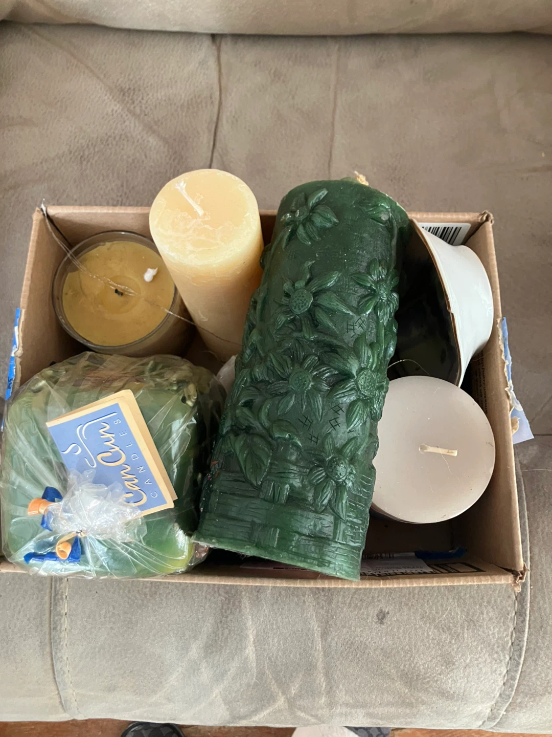 FREE box of assorted candles