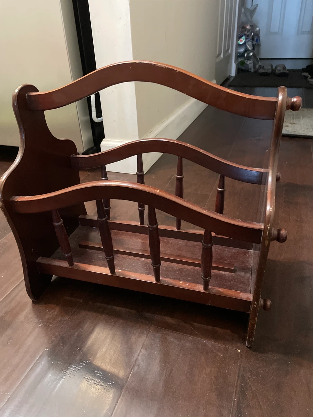 Wooden Magazine Rack
