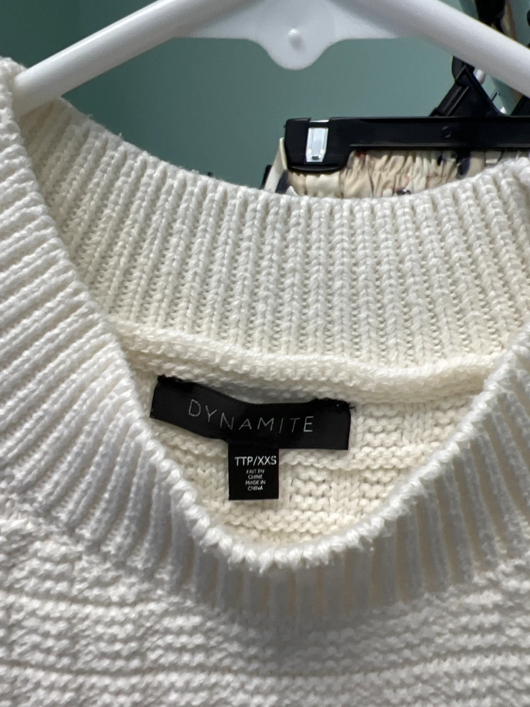 Dynamite White Knit Vest - Size XXS - photo 2