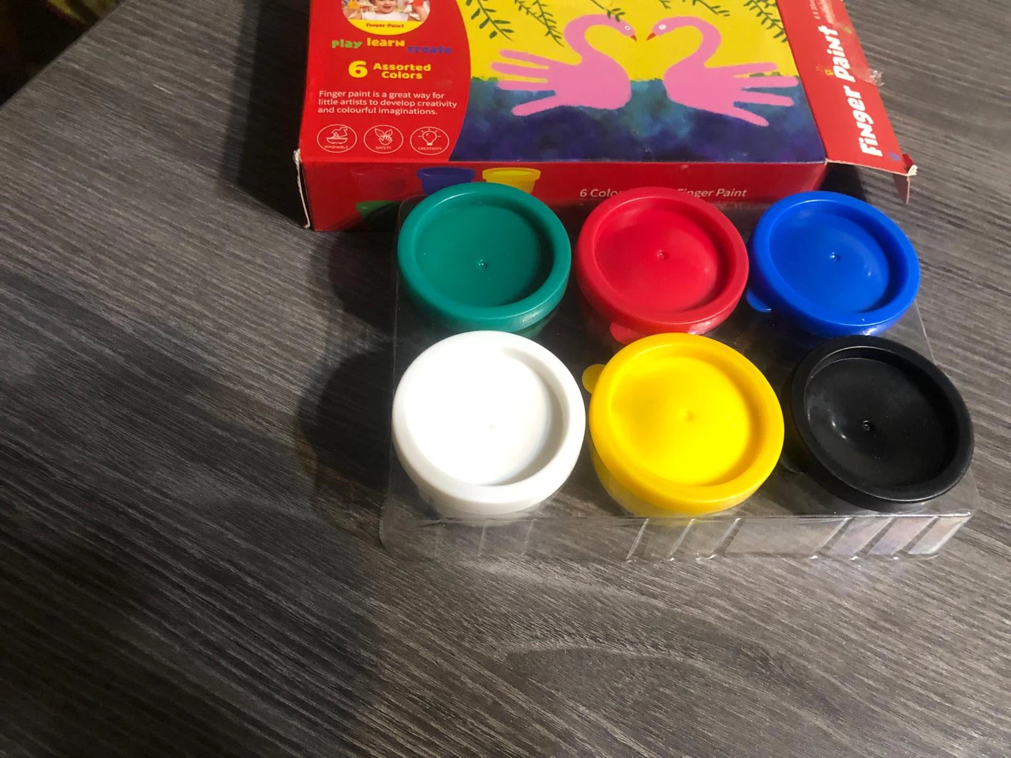 NEW-Finger Paint - 6 Assorted Colors - photo 2